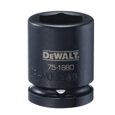 DeWALT DWMT75168OSP Impact Socket, 26 mm Socket, 3/4 in Drive, 6-Point, CR-440 Steel, Black Oxide